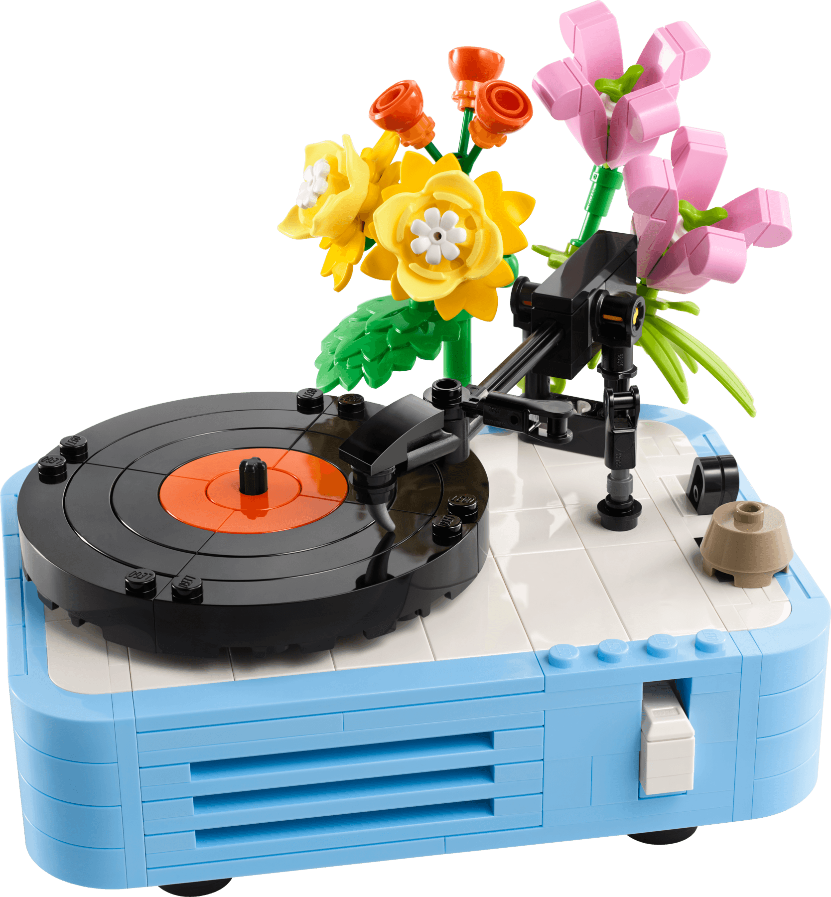 Gramofon z kwiatami