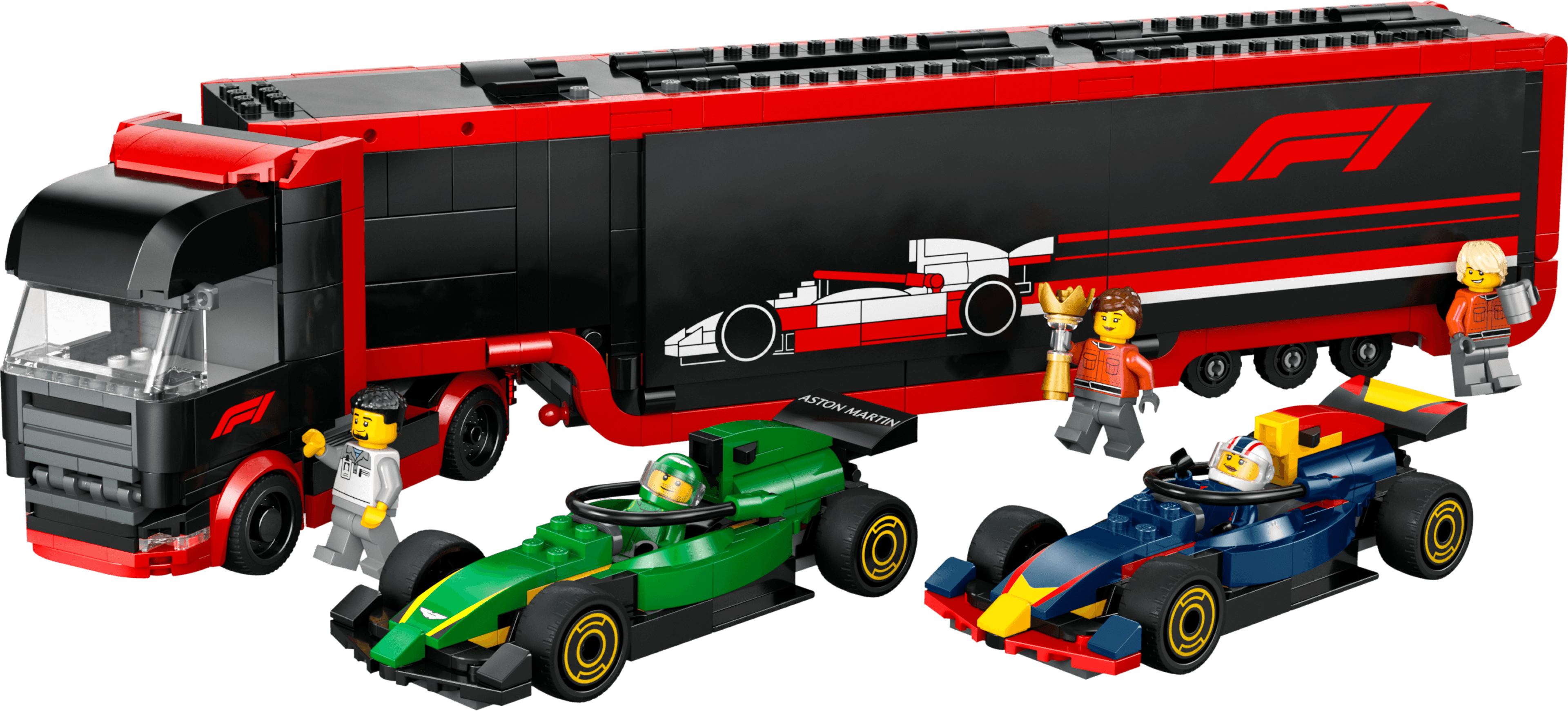 F1 Ciężarówka z bolidami RB20 i AMR24 F1