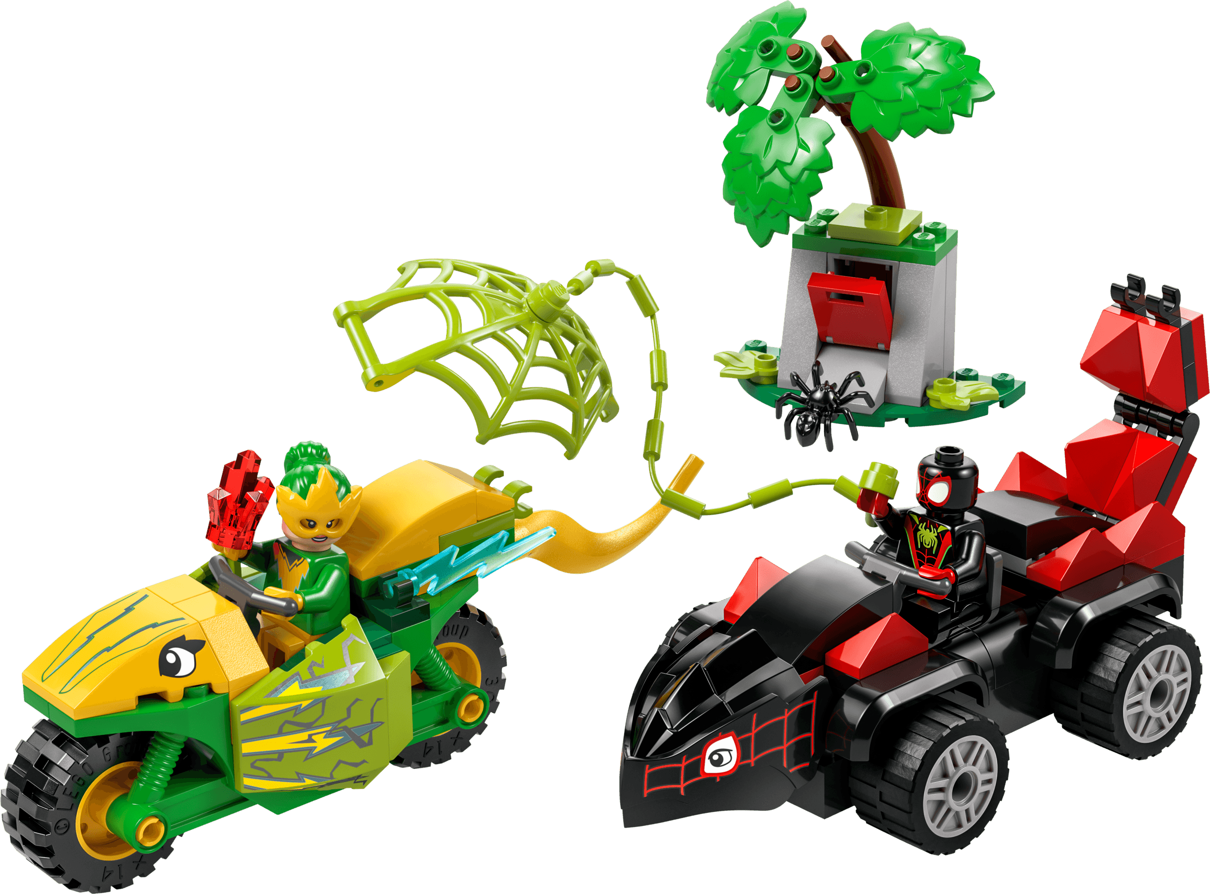 Pościg Spina za Electro w dinopojeździe