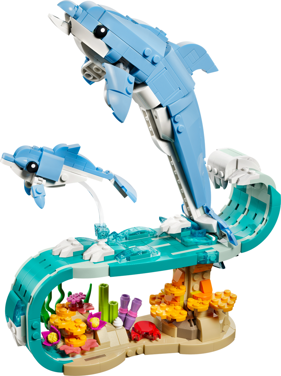 Zwierzęta morskie: piękny delfin