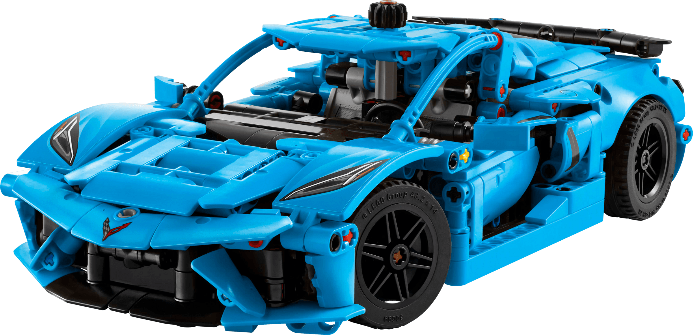 Niebieski Chevrolet Corvette Stingray