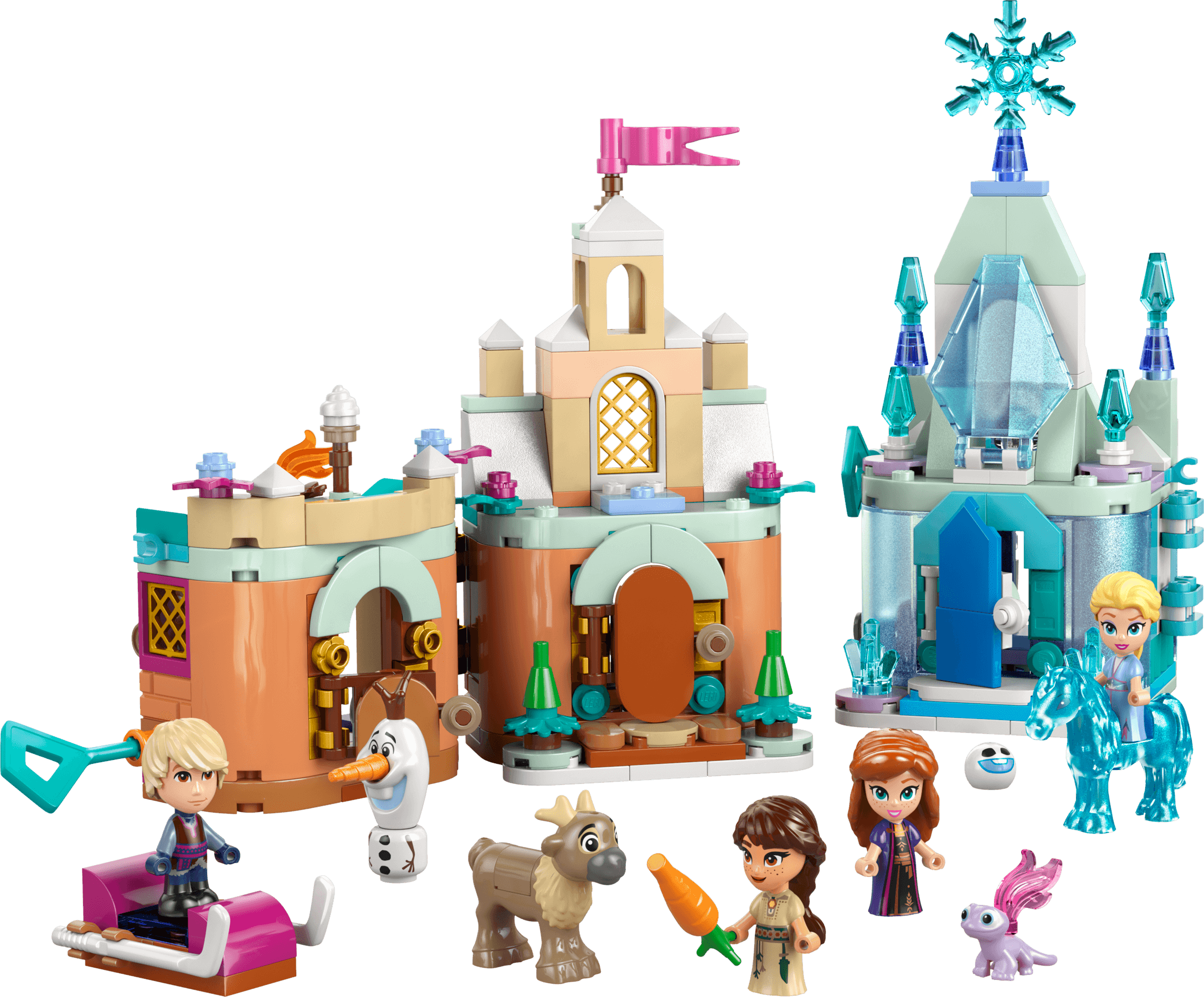 Miniaturowy zamek w Arendelle i lodowy pałac Elzy