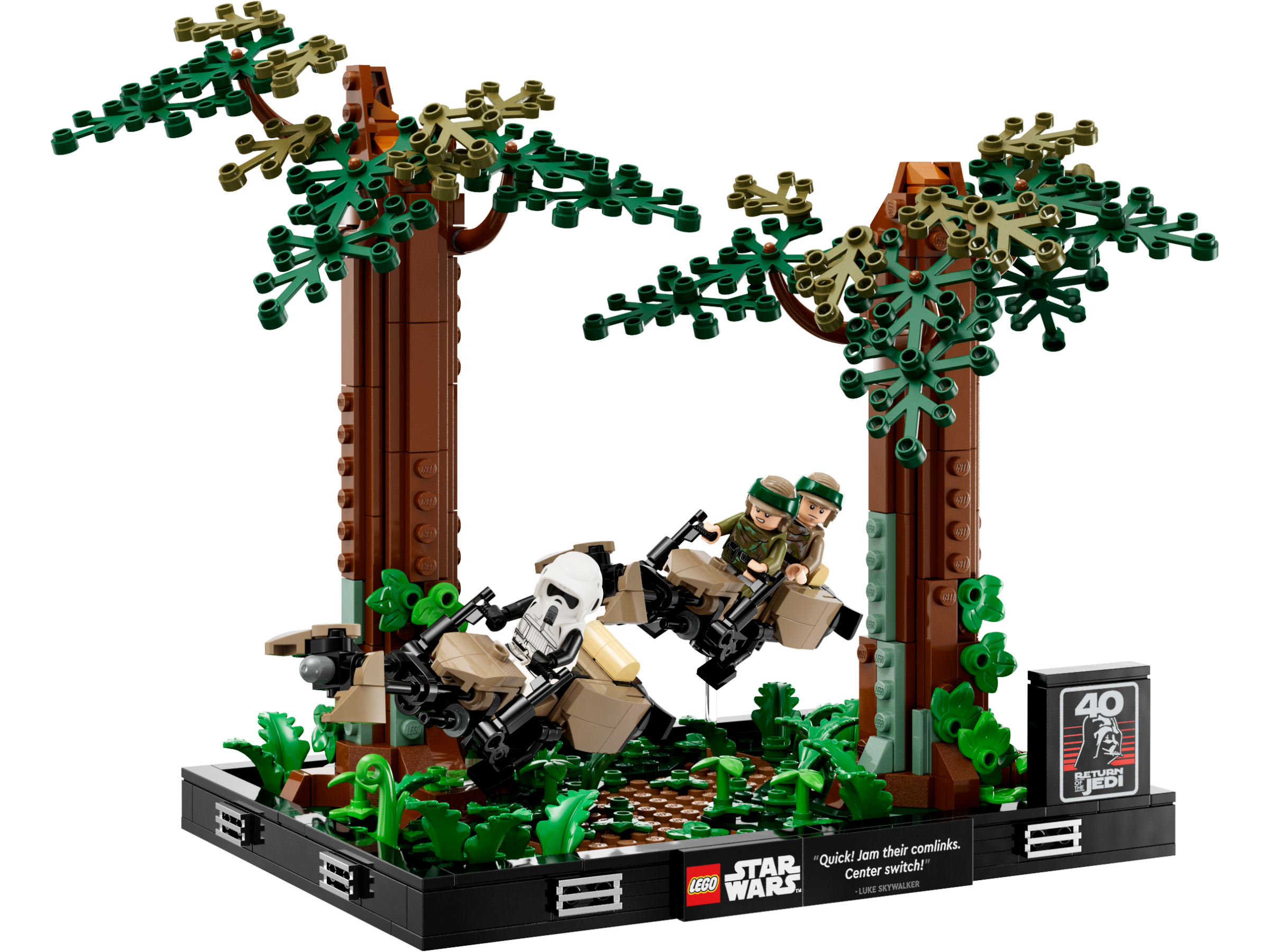 Diorama: Pościg na ścigaczu przez Endor