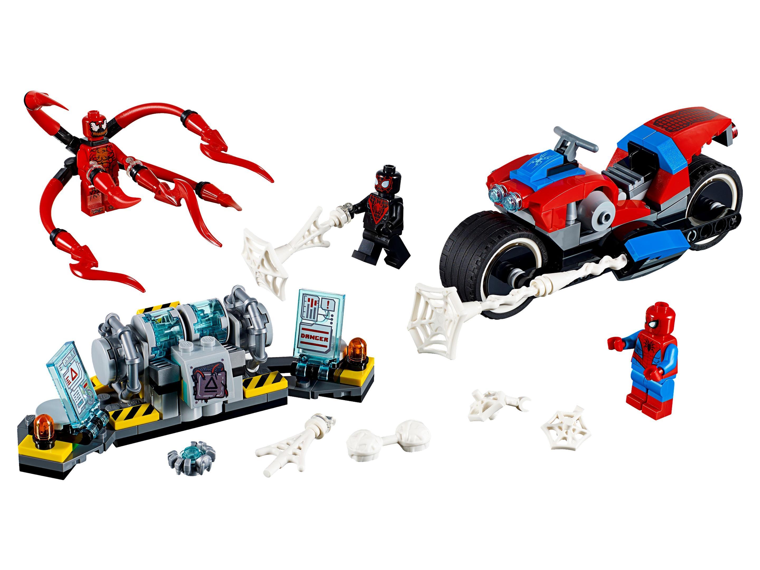 Pościg motocyklowy Spider-Mana