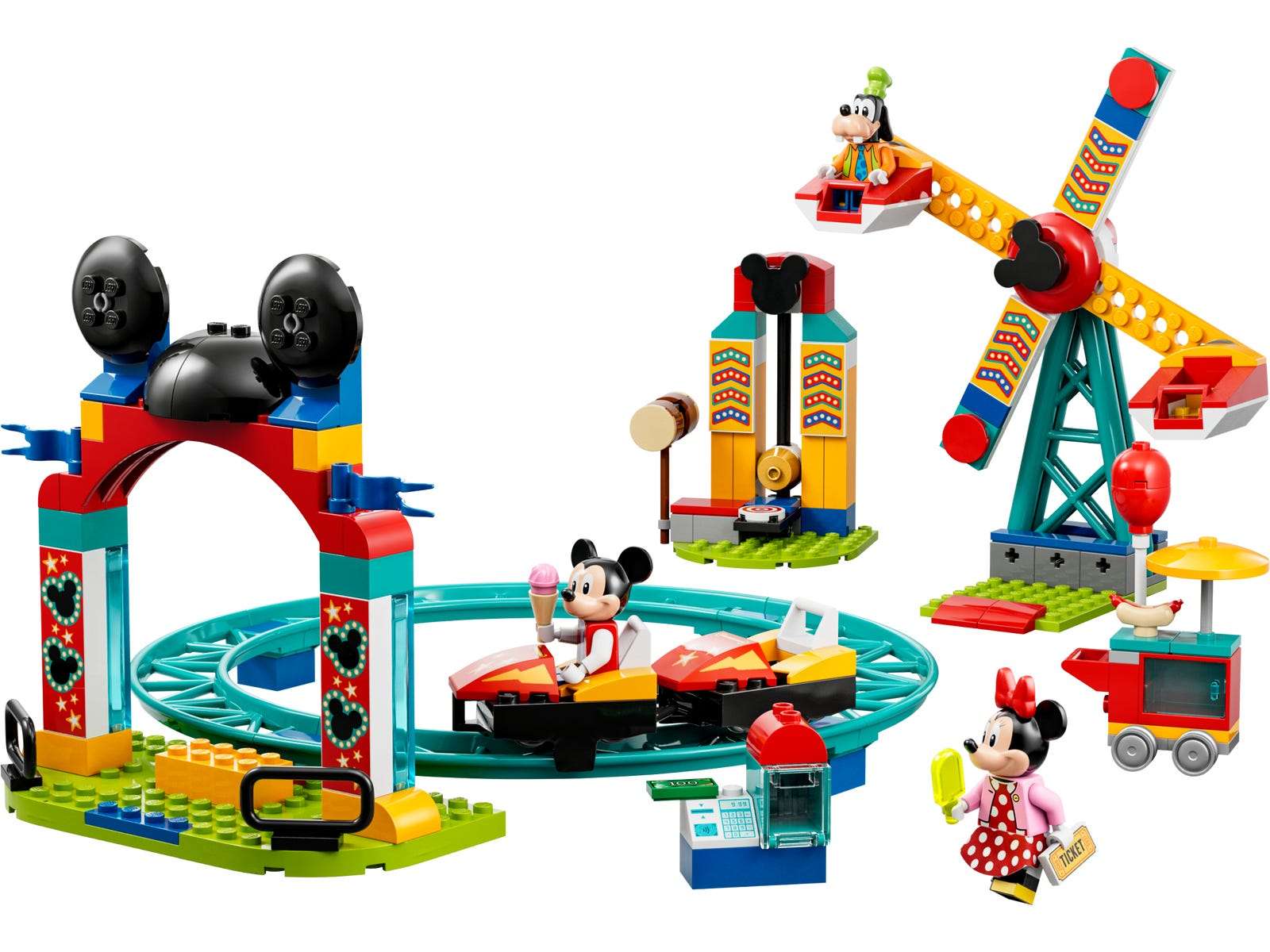 Miki Minnie i Goofy w wesołym miasteczku
